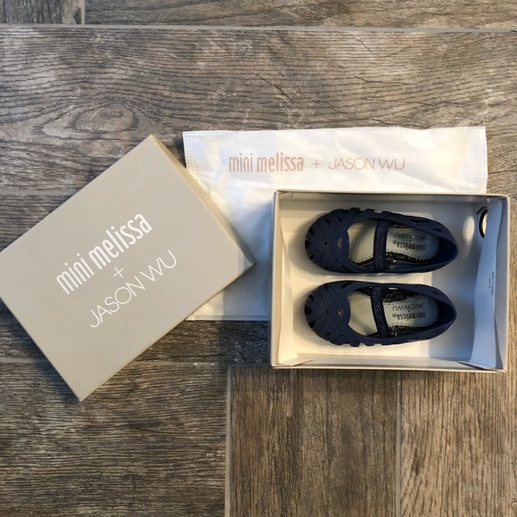 NWT Mini Melissa + Jason Wu Strappy Flats, Size C5 - Picture 8 of 8
